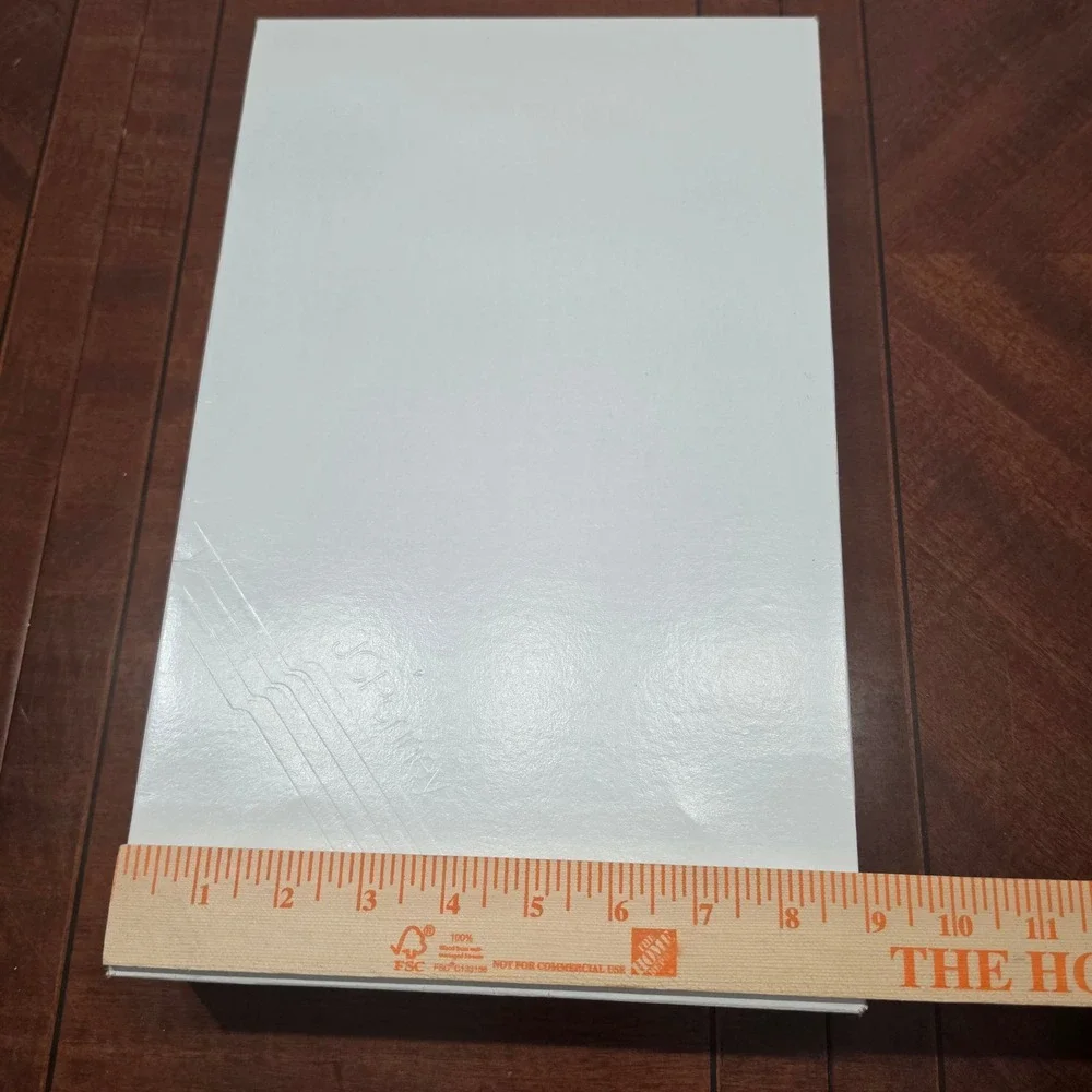 Lot of 5 JCPenney Gift Boxes White Large Apparel Size Glossy Cardboard Foldable